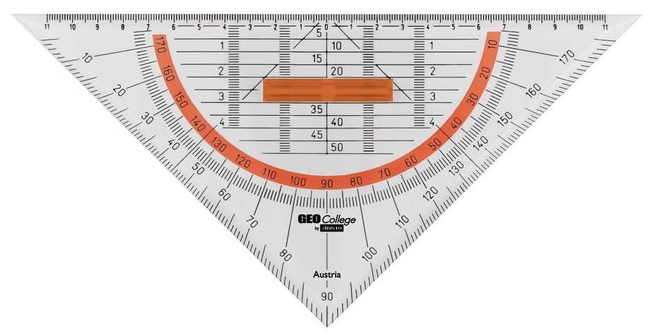 Aristo GEOCollege trikotnik z držalom 25cm