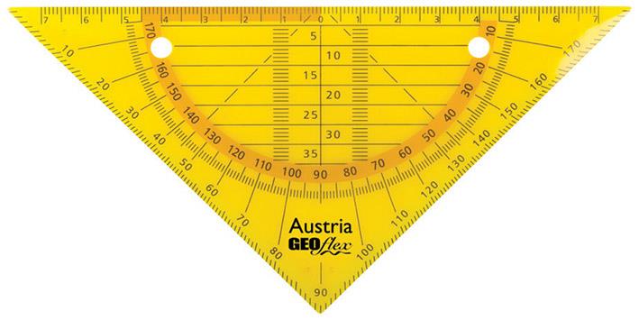 Aristo GEOflex trikotnik flexi 15cm, neon oranž
