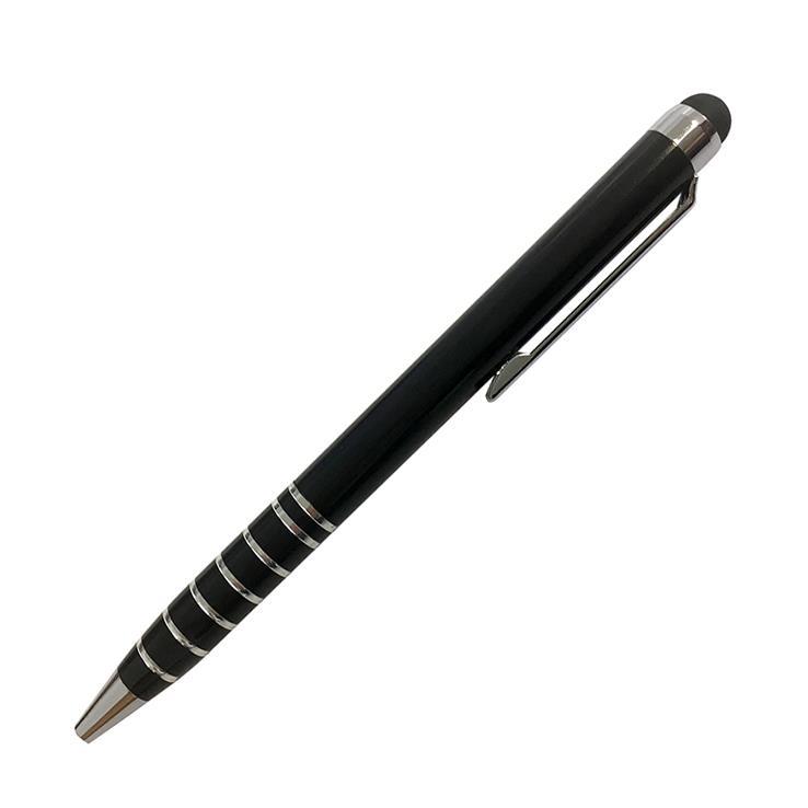 A PLUS Kemični svinčnik kovinski črn 0,7 modro črnilo
