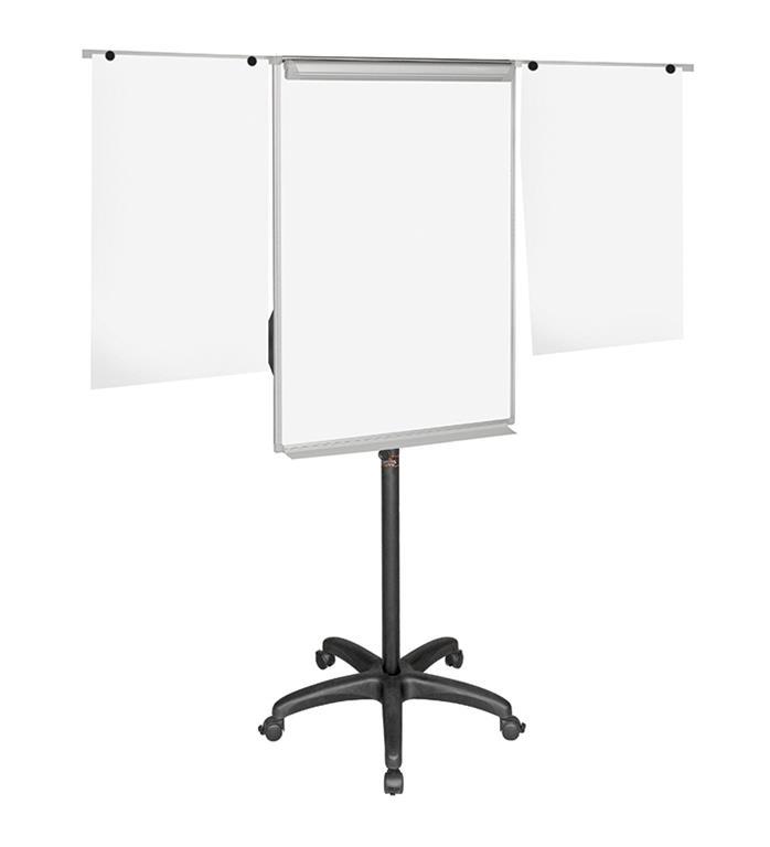 Bi-Office Tabla samostoječa Maya Mobile 70x102 cm Alu, magnetna, izvl. roke, črno stojalo