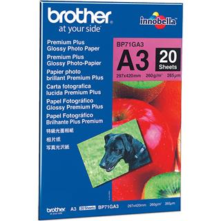Brother Foto papir glossy A3, 20 listov, 260g/m2
