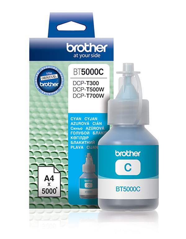 Brother Kartuša BT5000C, cyan, 5.000 strani DCPT3x0, T4x0, T5x0W, T7x0W, MFCT910DW