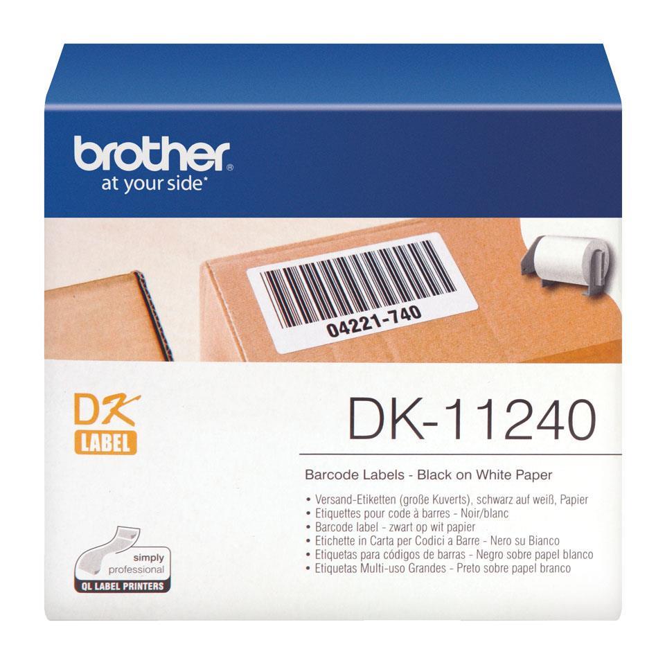Brother DK11240 Nalepke za označevanje 102x51mm bele, 600 nalepk na roli