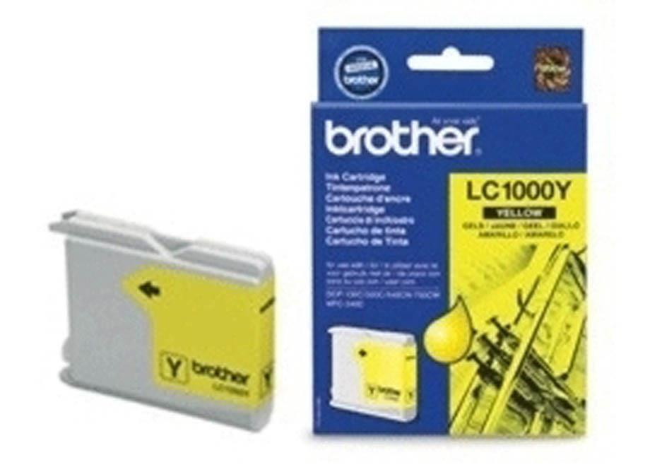 Brother Kartuša LC1000Y, yellow, 400 strani DCP130/330c MFC240C