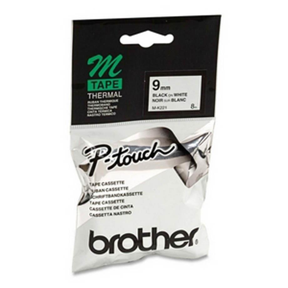Brother Mk221 Bel/Črn 9mm trak za PT 110, 65, 85, 75