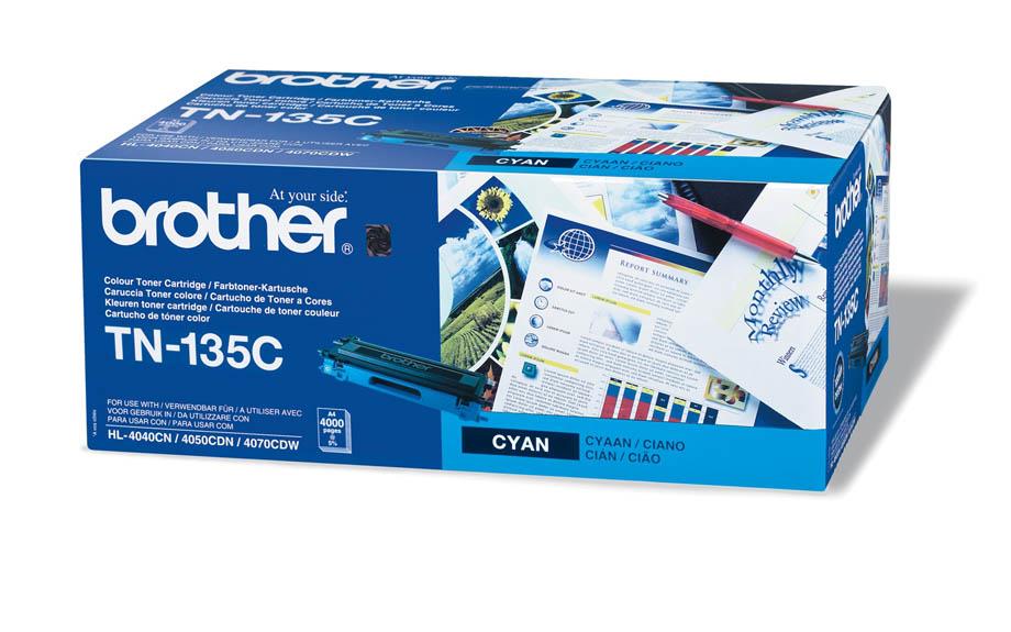 Brother Toner TN135C, cyan, 4.000 strani HL4040/50/70 DCP9040/2/5 MFC9440/50/9850