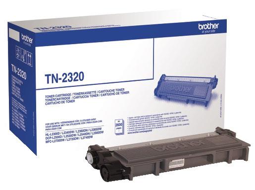 Brother Toner TN2320, črn, 2.600 strani HL-L23x0, DCP-L25x0, MFC-L27x0