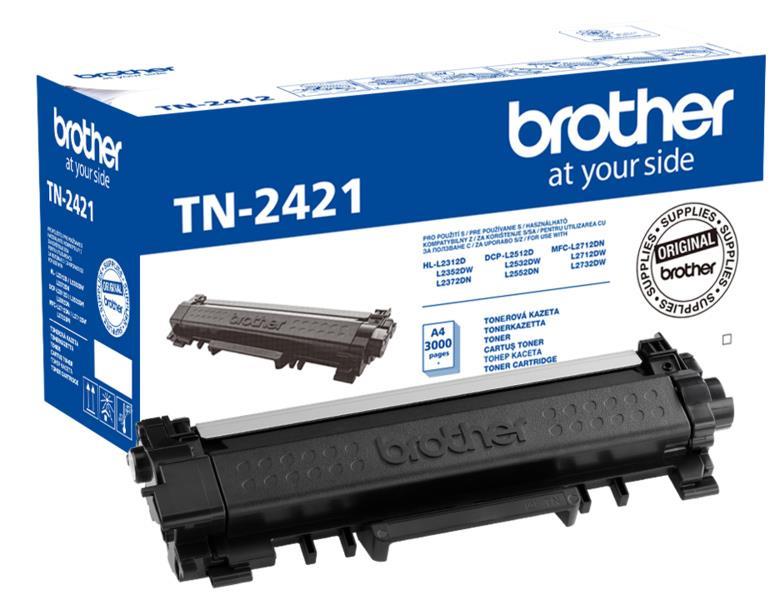 Brother Toner TN2421, črn, 3.000 strani HL-L23x2, DCP-L25x2, MFC-L27x2