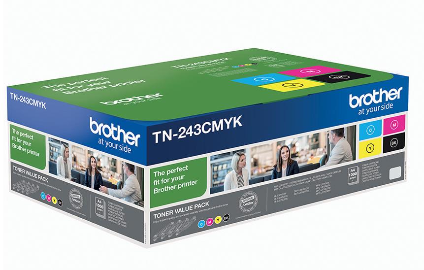 Brother Toner TN243CMYK, komplet za 1.000 strani HL-L3210/70, DCP-L3510/50, MFC-L3730/70