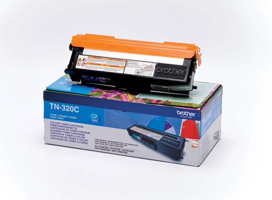 Brother Toner TN320C, cyan, 1.500 strani HL 4140/50/4570 DCP9055/270 MFC9460/9970