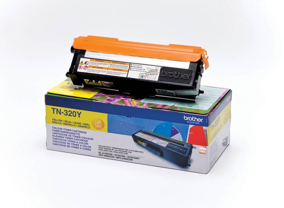 Brother Toner TN320Y, yellow, 1.500 strani HL 4140/50/4570 DCP9055/270 MFC9460/9970