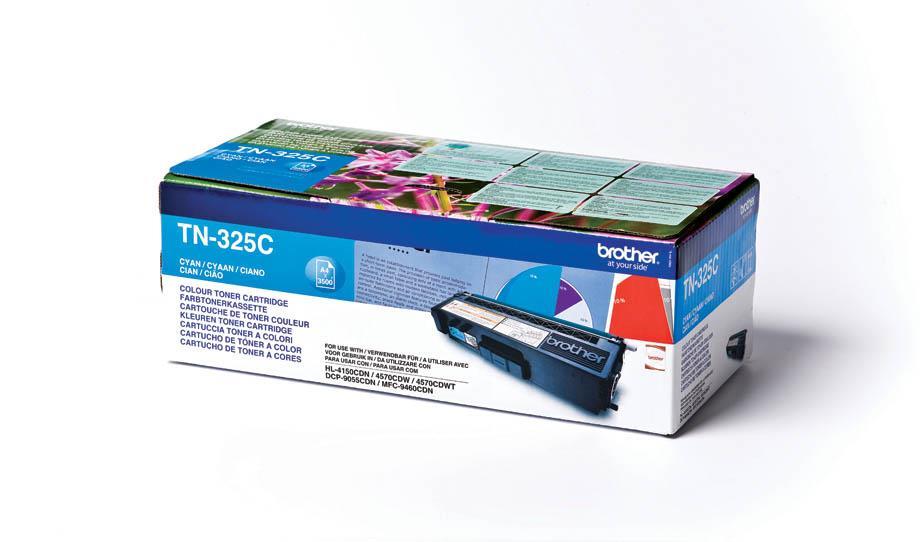 Brother Toner TN325C, cyan, 3.500 strani HL 4140/50/4570 DCP9055/270 MFC9460/9970