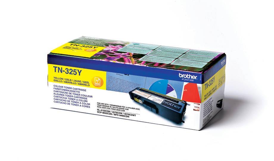 Brother Toner TN325Y, yellow, 3.500 strani HL 4140/50/4570 DCP9055/270 MFC9460/9970