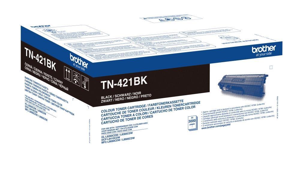 Brother Toner TN421BK, črn, 3.000 strani HL-L8260/8360, DCP-L8410, MFC-L8690/8900