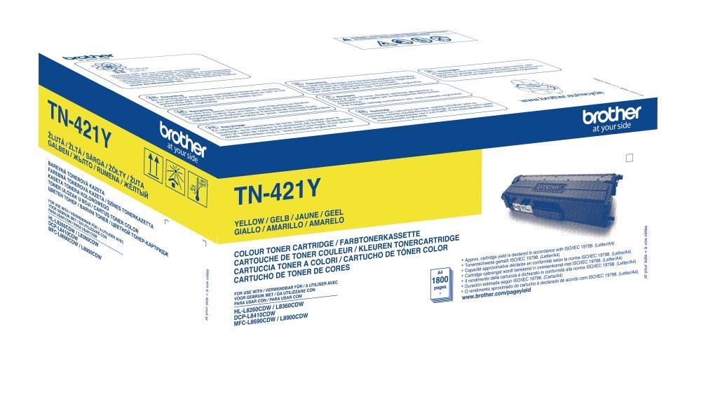 Brother Toner TN421Y, yellow, 1.800 strani HL-L8260/8360, DCP-L8410, MFC-L8690/8900