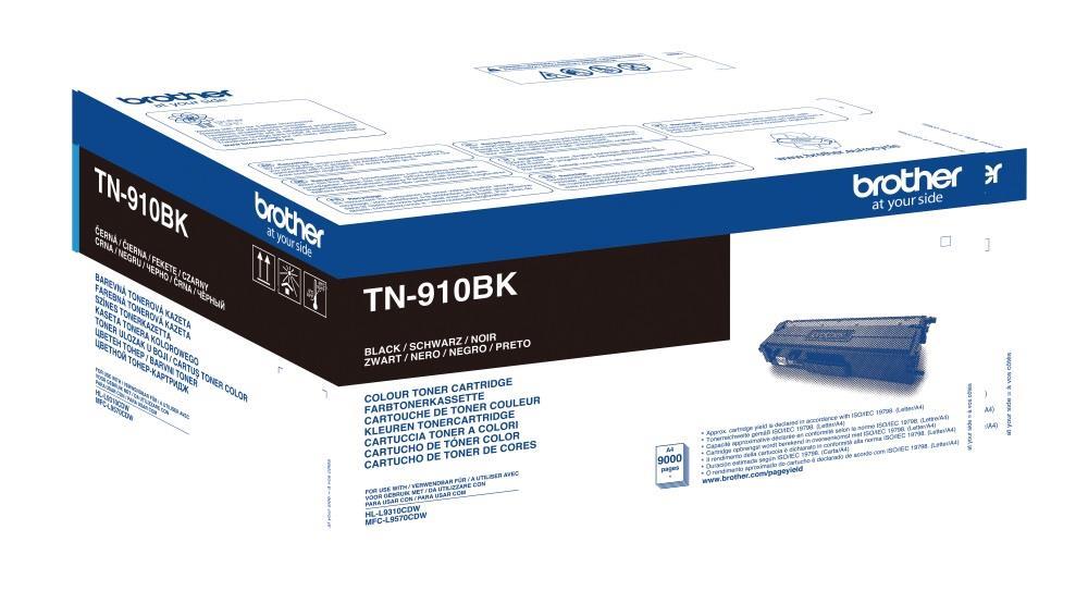 Brother Toner TN910BK, črn, 9.000 strani HL-L9310CDW, MFC-L9570CDW