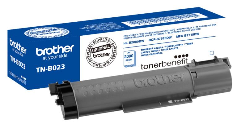 Brother Toner TNB023, črn, 2.000 strani HL-B2080DW, DCP-B7520DW, MFC-B7715DW