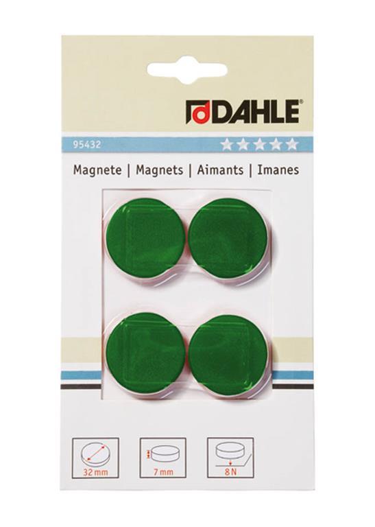 Dahle Magnet y32mm zelen 4 kos