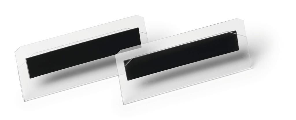 Durable Magnetni žepki 100x38 mm prozorni 10 kos