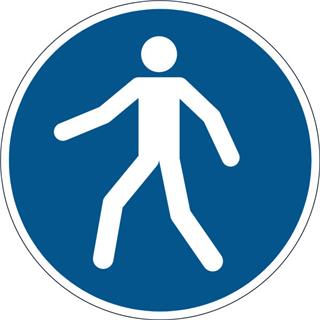 DURABLE Talna oznaka "Pot za pešce"
