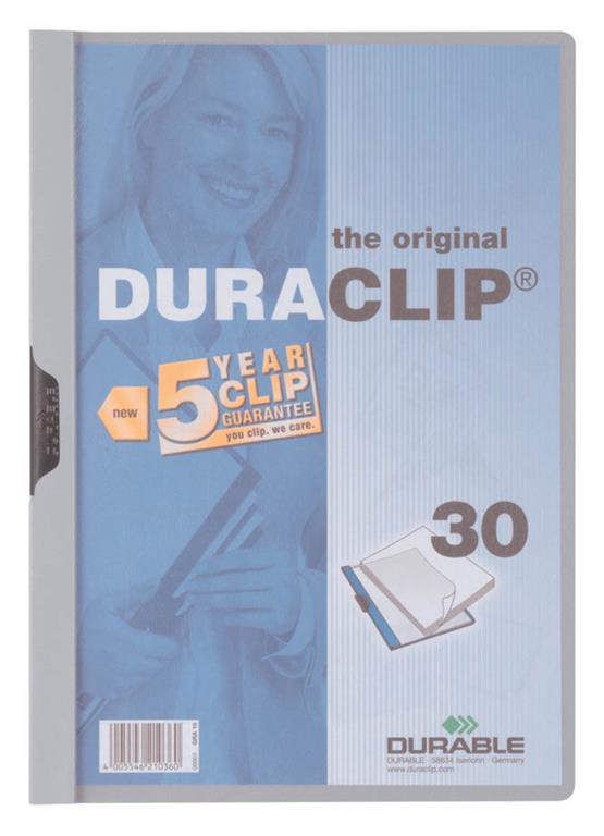 Durable Mapa Duraclip (2200) A4 siva