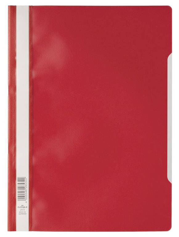 Durable Mapa s sponko (2573) rdeča