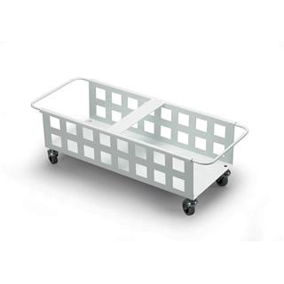DURABLE Durabin voziček za 2x40l, bel