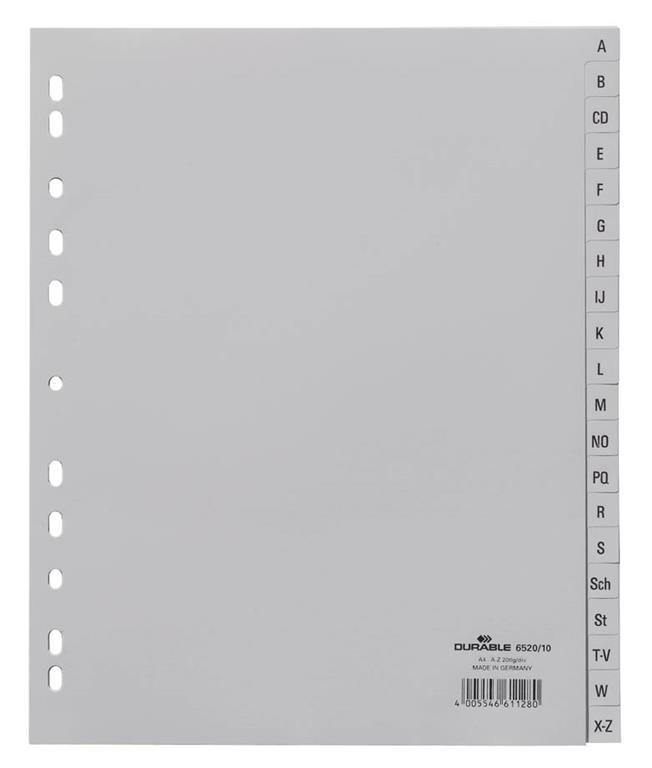 Durable Ločilni listi A4 A-Z (6520)