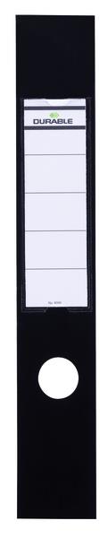 Durable Etiketa za registrator (8090), črna 10 kos