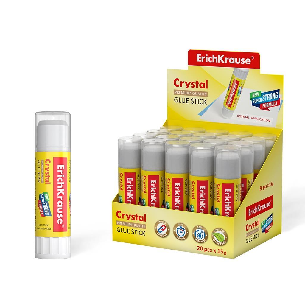 ErichKrause Lepilo v stiku Crystal, 15 g  20 KOS