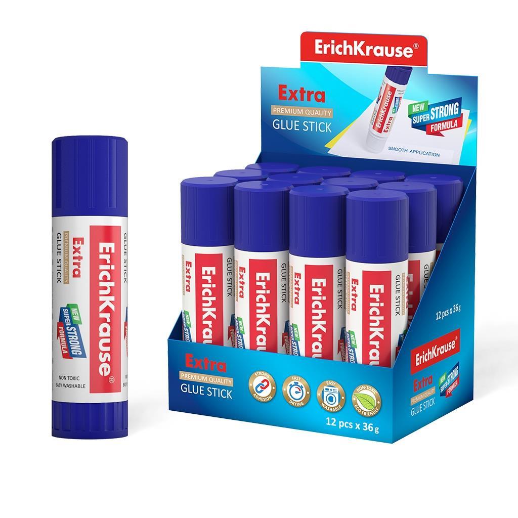ErichKrause Lepilo v stiku Extra, 36 g  12 KOS