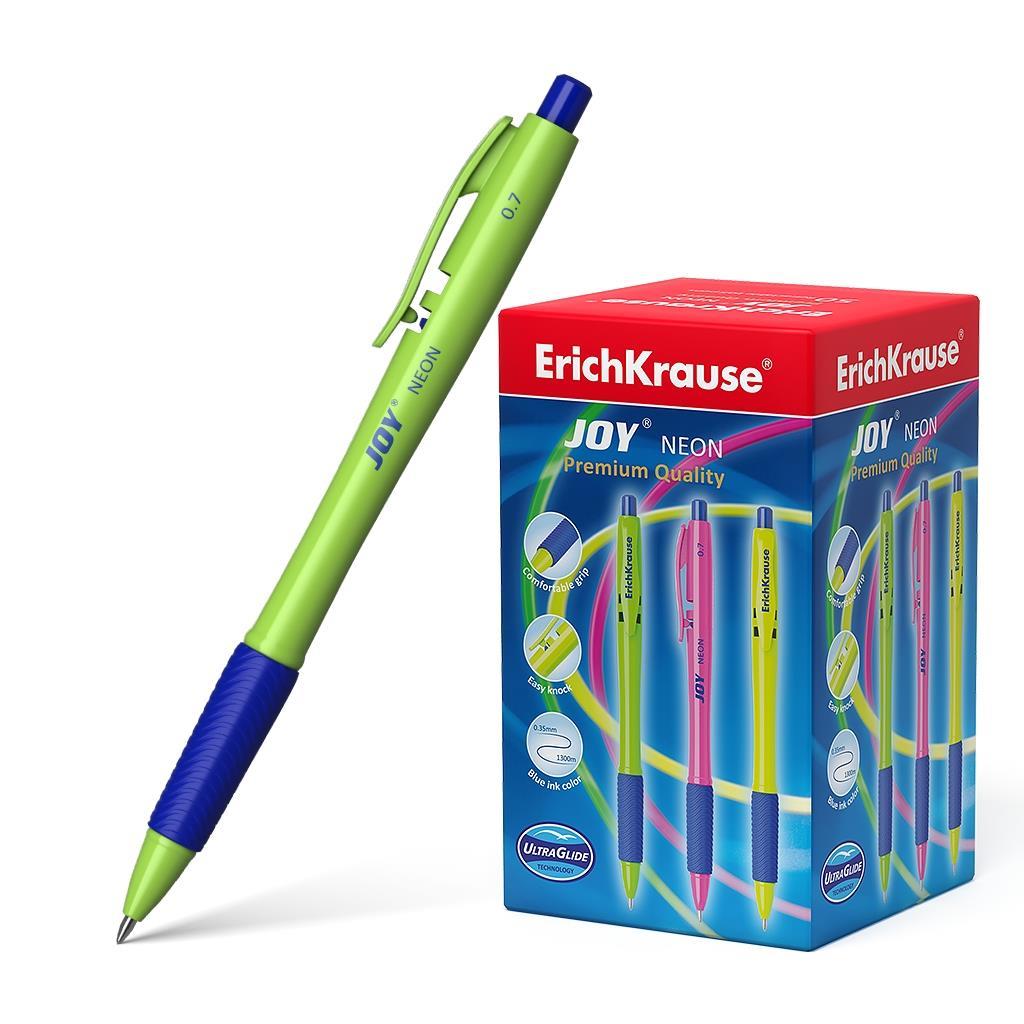 ErichKrause Kemični svinčnik JOY Neon 0,7, moder  50 KOS
