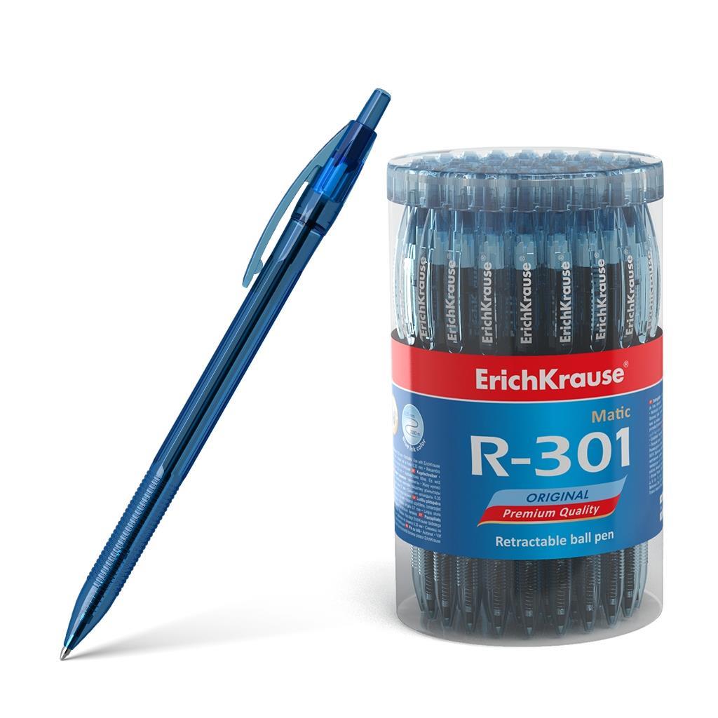ErichKrause Kemični svinčnik R-301 0,7, moder Matic 60 KOS