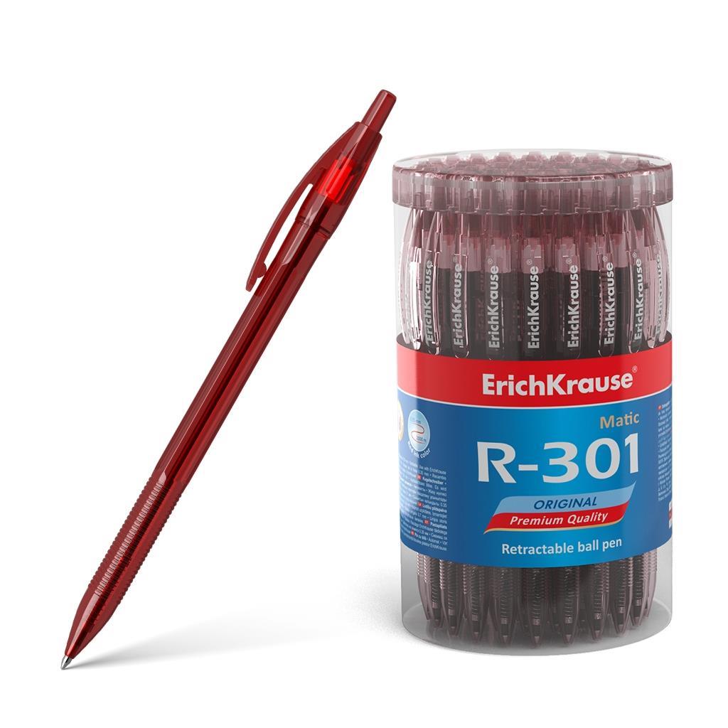 ErichKrause Kemični svinčnik R-301 0,7, rdeč Matic 60 KOS