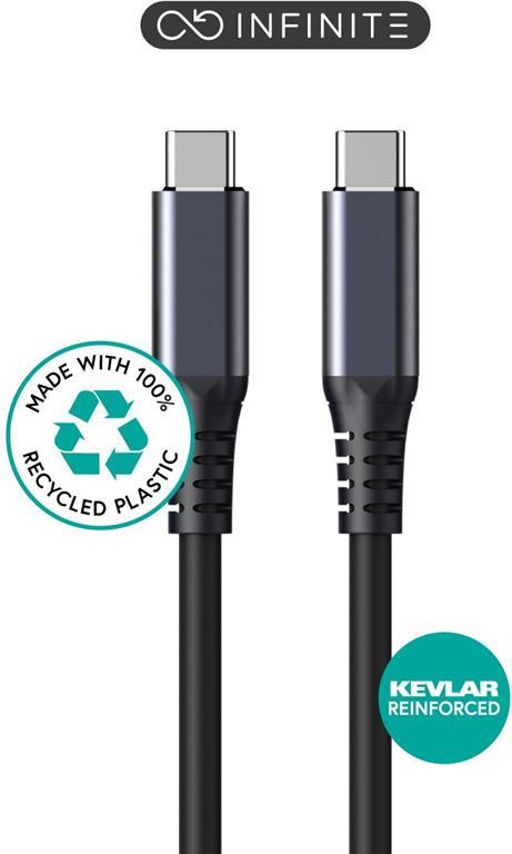 eSTUFF Kabel USB C-C USB4 Gen3x2, 1,2m 240W, 40Gbps, 8K60Hz