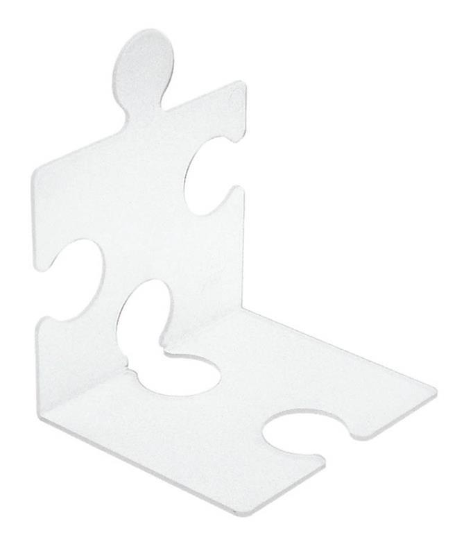 HAN Držalo za knjige/CD-je PUZZLE prozorno 2 kos