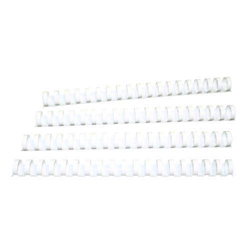 Klipko Spirale PVC 19 mm, bele, 100 kos