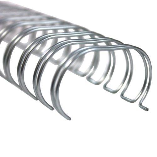 KLIPKO Spirale žica 6,4 mm srebrne, 100 kos 3:1