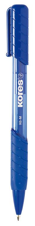 Kores Kemični svinčnik grip K6, moder medium  12 KOS