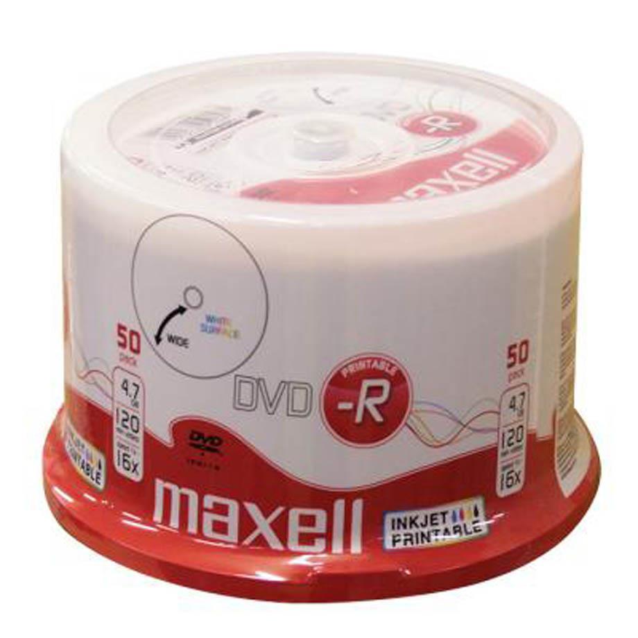 MAXELL DVD-R 4,7GB 16X 50 na osi printable