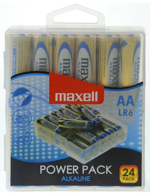 MAXELL Baterija AA (LR6), 24 kos, alkalne pvc pakiranje