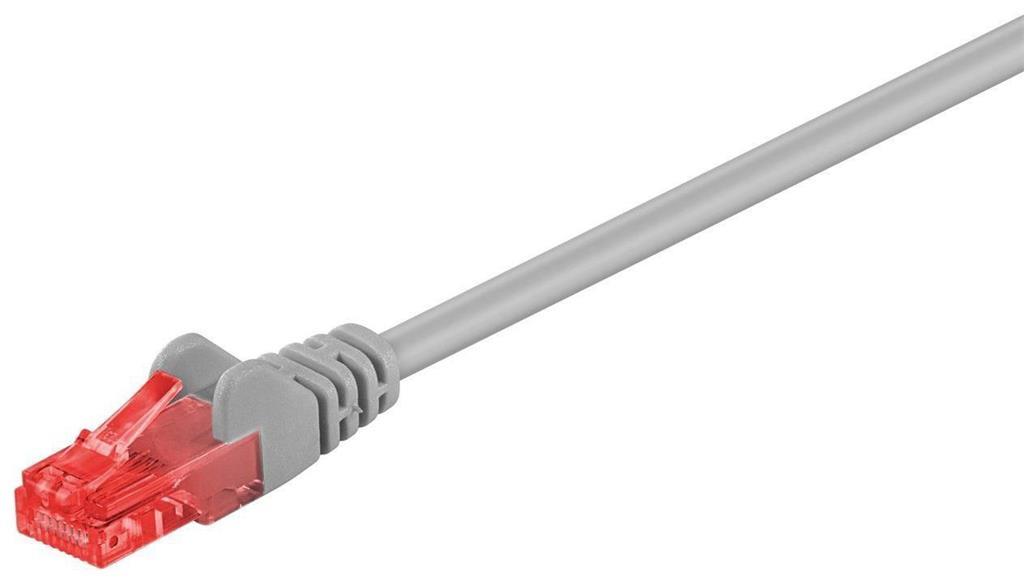 MicroConnect Omrežni kabel CAT6 U/UTP 10m, siv AWG 26/7, PVC