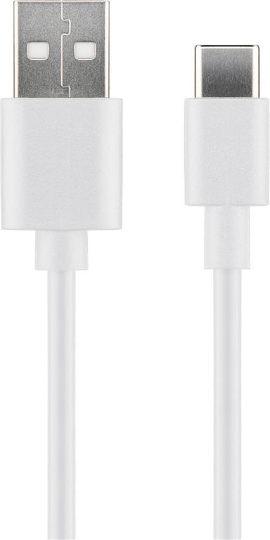 MicroConnect Kabel USB C-A 2.0, 0,5m, bel 480Mbps