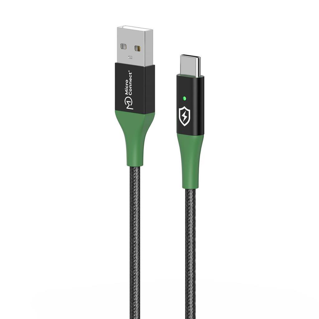 MicroConnect Pametno polnjenje kabel USB A-C, 2m