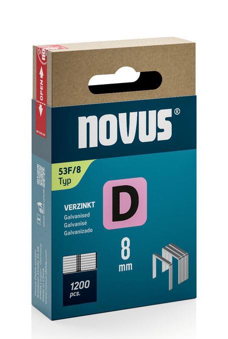 Novus Sponke za tapetniški spenjač Tip D 53F/8, 1200 kos