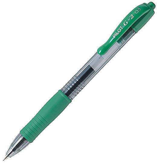 Pilot Gel roler G-2 0,5 zelen BL-G2-5-G 12 KOS