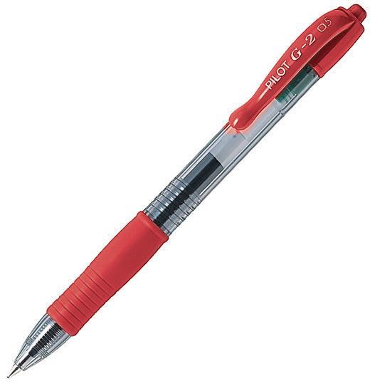 Pilot Gel roler G-2 0,5 rdeč BL-G2-5-R 12 KOS