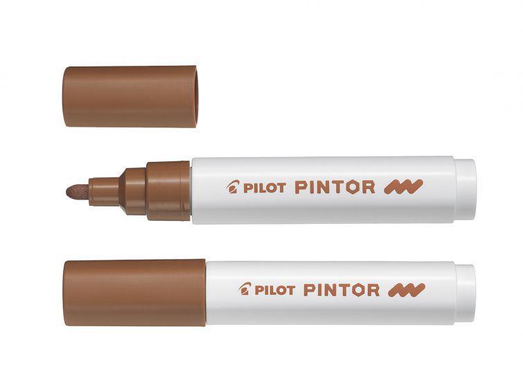 Pilot Marker Pintor  MEDIUM, rjav SW-PT-M-BN 6 KOS