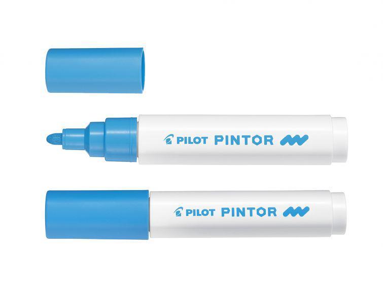 Pilot Marker Pintor  MEDIUM, sv. modra SW-PT-M-LB 6 KOS