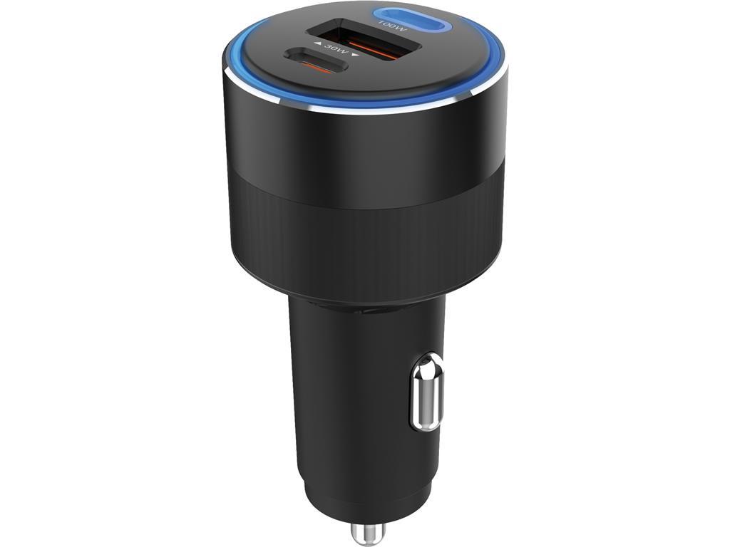 Sandberg Avtomobilski polnilnik 130W 2x USB-C, 1x USB-A